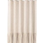 Rideau de douche anti - moisissure - rideau de douche - lin - comprend 12 anneaux de rideau de douche ...