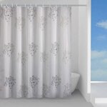 Rideau de douche gedy tte 1322 2430 - blanc - fibre synthtique - 240 x 200 cm