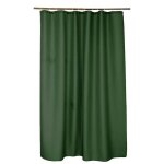Rideau de douche quartz kaki - accessoires de salle de bain - vert - essentiel - polyester