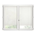 Rideaux - ecru - 60 x 120 cm - 100% polyester - voilage - prêt - à - poser Rideaux - ecru - 60 x 120 cm - 100% polyester - voilage - prêt - à - poser