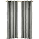Rideau ext�rieur - gris uni occultant 134x240cm imperm�able anti - soleil norvyn