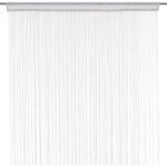 Rideau - blanc - 90 x 200 cm - polyester - voilage - intrieur