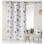 Rideau a oeillets en coton 140 x 280 cm tina rose
