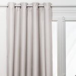 Rideau isolant neal beige lin 140x260cm - atmosphera createur dinterieur