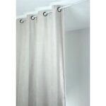 Rideau alaska isolant et 100 % occultant blanc brillant 140x260 cm Rideau alaska isolant et 100 % occultant blanc brillant 140x260 cm