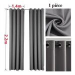 Rideaux isolants thermiques - farbriqué - 1 pc - 140 x 220 cm - gris - occultant Rideaux isolants thermiques - farbriqué - 1 pc - 140 x 220 cm - gris - occultant