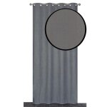Rideau isolant thermique velours frappé gris clair 140x240 cm Rideau isolant thermique velours frappé gris clair 140x240 cm
