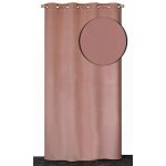 Rideau isolant thermique velours frapp vieux rose 140x240 cm