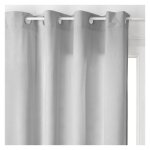 Rideau dameublement lilou effet velours 140 x 260 cm atmosphera - gris clair