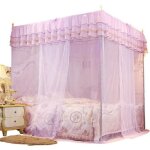 Moustiquaire - tbest - rideau de lit à baldaquin - polyester - 120x200x200cm - style princesse Moustiquaire - tbest - rideau de lit à baldaquin - polyester - 120x200x200cm - style princesse