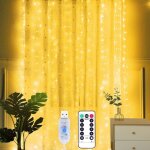 Rideau lumineux 3x2m led guirlande lumineuse rideau 200leds usb rideau lumi�re interieur8 modest�l�commande ...