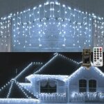 Rideau lumineux noel exterieur - 5m 216 led guirlande lumineuse Électrique avec télécommande 8 modes ... Rideau lumineux noel exterieur - 5m 216 led guirlande lumineuse Électrique avec télécommande 8 modes ...