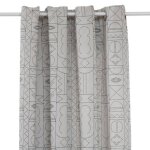 Rideau malakite jacquard noir & blanc 140x260cm - atmosphera cr�ateur dint�rieur