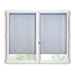 Rideaux - monna - brise bise - 60 x 120 cm - voile en polyester - denim