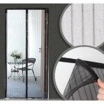 Moustiquaire - avosdim - rideau aimanté pour porte - l 100 x h 215 cm - fixation magnétique - noir Moustiquaire - avosdim - rideau aimanté pour porte - l 100 x h 215 cm - fixation magnétique - noir