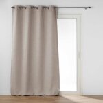 Rideau occultant 140 x 240 cm occultant jacquard dusky beige