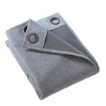 Rideau occultant - bjorn - 140 x 260 cm - gris - doublure polaire - isolant thermique Rideau occultant - bjorn - 140 x 260 cm - gris - doublure polaire - isolant thermique