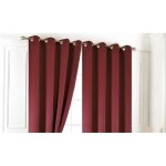 Rideaux occultants - d�cors de maison - velours - 140 x 260 cm - bordeaux - ?illets