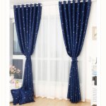 Rideaux occultants �toiles de dessin anim� d�coration enfant chambre (100 * 250cm - marine)
