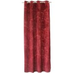Rideau occultant fil noir avec 8 ?llets - argile - 140 x 240 cm