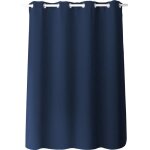Rideau occultant - obskur - bleu marine - 140 x 180 cm - 8 ?illets - tissu 100% polyester