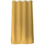 Rideau occultant - obskur - moutarde - 140 x 240 cm - 8 ?illets - tissu 100% polyester