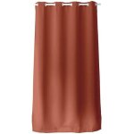 Rideau occultant - obskur - terre cuite - 140 x 240 cm - 8 ?illets - 100% polyester