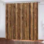 Rideau occultant � ?illets couleur du bois rideau chambre voilage rideau occultants � oeillets isolant ...