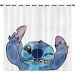 Rideaux occultants lilo & stitch - 60x120cm - multicolore - passe - tringle