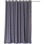 Rideau occultant - obskur - 300 x 240 cm - gris fonc� - 100% polyester - ?illets m�tal