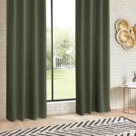 Rideau occultant odelie vert kaki 135x240cm - atmosphera cr�ateur dint�rieur