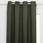 Rideau occultant odelie vert kaki 140x260cm - atmosphera cr�ateur dint�rieur