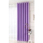 Rideau occultant a oeillet 140 x 250 mauve claire