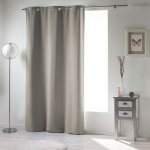 Rideau occultant - douceur d'interieur - occult perle - 140x240 cm - gris - uni - contemporain