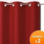 Rideaux - ?illets - 135 x 240 cm - occultant - rouge Rideaux - ?illets - 135 x 240 cm - occultant - rouge
