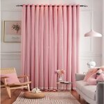 Rideaux occultants de style princesse pour filles1. 5x2. 7m double couche en gaze ajour�e �toiles rideaux ...