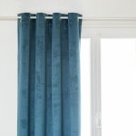 Rideau occultant th�a bleu �g�en 140x260cm - atmosphera createur dinterieur