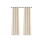 Rideaux occultants thermiques - mrtrees - 140x280 cm (lot 2) - beige cr�me - ?illets m�talliques - occultation ...