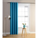 Rideau occultant turquoise 140 x 260 cm