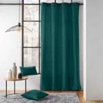 Rideau � ?illets 135 x 260 cm ? polycoton ? twily emeraude