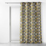 Rideau � oeillets 140 x 260 cm palpito jaune anthracite