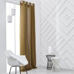 Rideau  oeillets today - 140x240cm - 100% coton - bronze