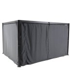 Rideaux pour pergola belize ardoise (4 rideaux) - ardoise - hespride