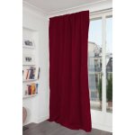 Rideau phonique occultant et thermique moondream galon fronceur rouge foncé 140x260 cm Rideau phonique occultant et thermique moondream galon fronceur rouge foncé 140x260 cm
