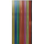 Rideau de porte - morel - antilles - 90x220cm - multicolore - poly�thyl�ne