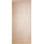 Rideau fil de porte en polyester naturel