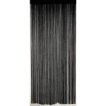 Rideau fil de porte en polyester noir