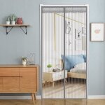 Rideau de porte magn�tique / moustiquaire porte pour portes fen�tres anti moustiques mouches facile � ...