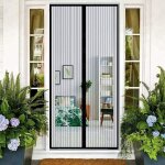 Rideau de porte magntique / moustiquaire porte magntique pour portes fentres anti moustiques mouches ...