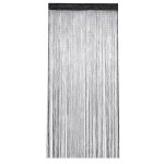 Rideau de porte moustiquaire - xvx - 100x200 cm - noir transparent - �l�gance chic - tamisant